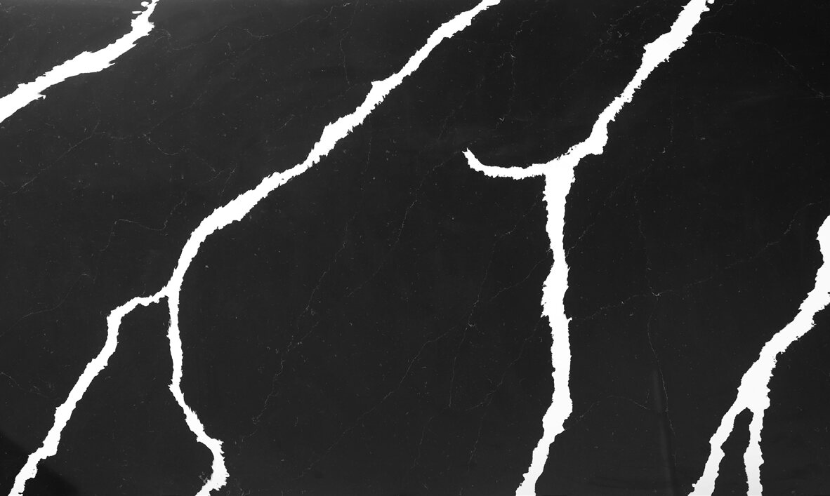 Кварц Calacatta Black Flashing GSG019